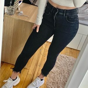 Black High-waisted Express Jeans